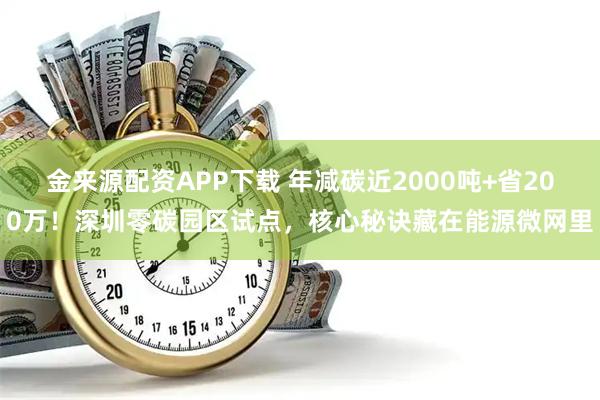 金来源配资APP下载 年减碳近2000吨+省200万!深圳零碳园区试点,核心秘诀藏在能源微网里